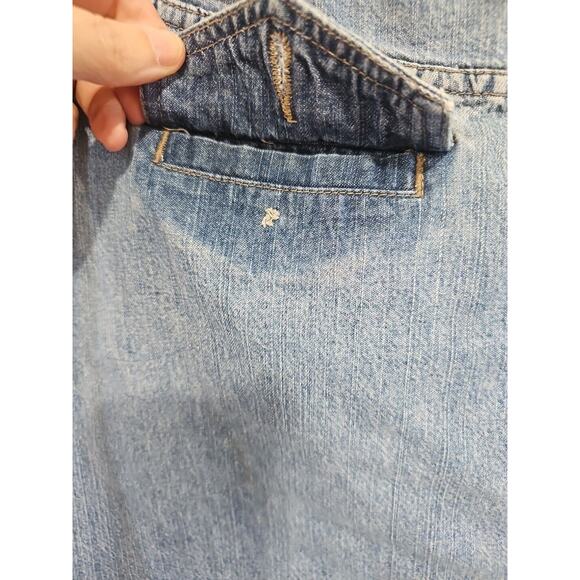 Christopher & Banks Denim Skirt Size 10 A-line Knee Length Casual Western Boho - Picture 4 of 9